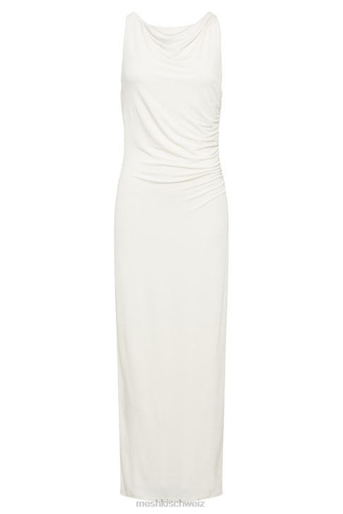 Meshki Alika Draped Front Maxi Dress Ivory Clothing 060V3