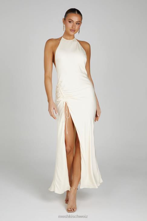 Meshki Polly Halter Maxi Dress Bone Clothing 060V129