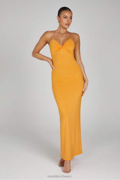 Meshki Sinead Twist Maxi Dress Orange Clothing 060V143