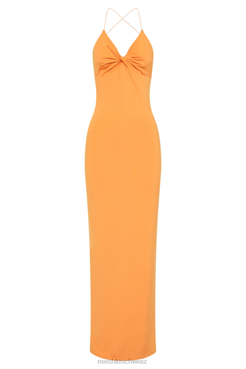 Meshki Sinead Twist Maxi Dress Orange Clothing 060V143