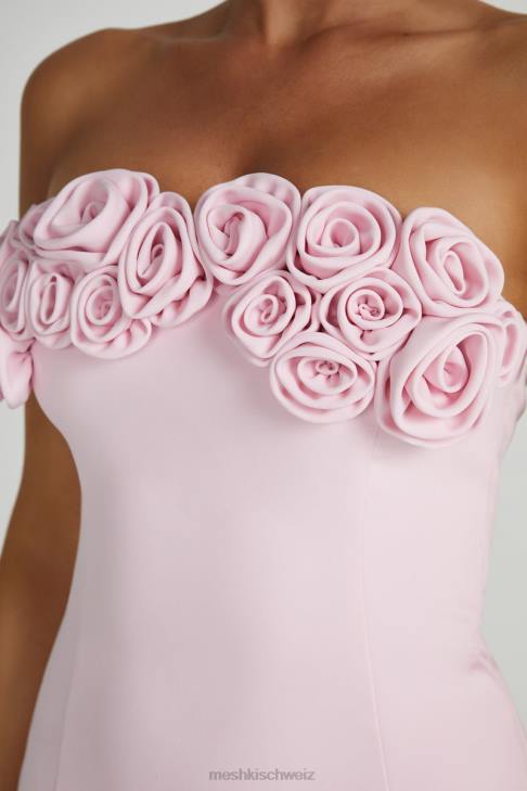 Meshki Brooks Rose Mini Dress Blush Pink Clothing 060V113