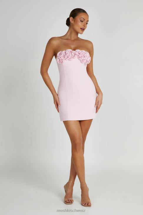 Meshki Brooks Rose Mini Dress Blush Pink Clothing 060V113