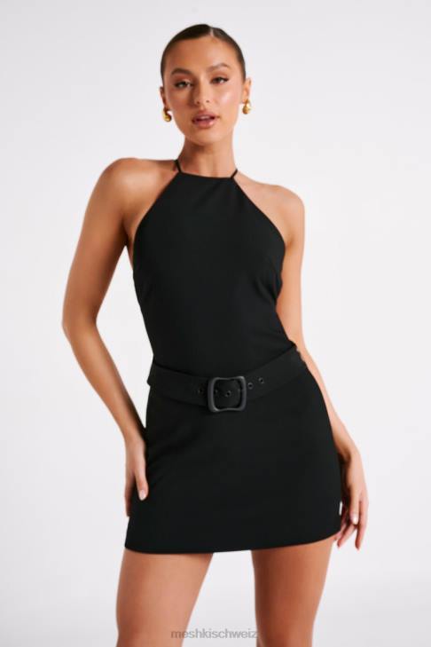 Meshki Diana Suiting Mini Dress Black Clothing 060V70