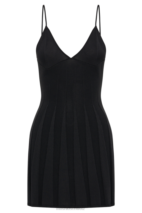 Meshki Kendra Rib Knit Mini Dress Black Clothing 060V77