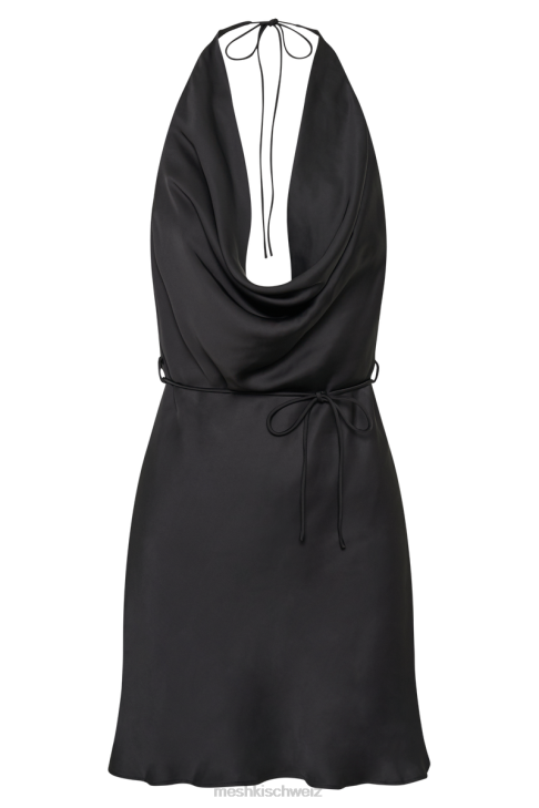 Meshki Lorena Halter Mini Dress Black Clothing 060V25