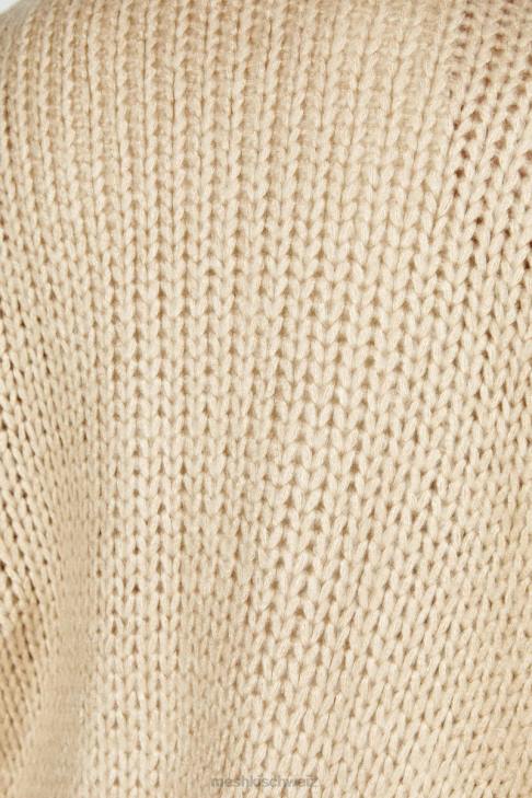 Meshki Irina Grobstrick-Cardigan Taupe Kleidung 060V1627