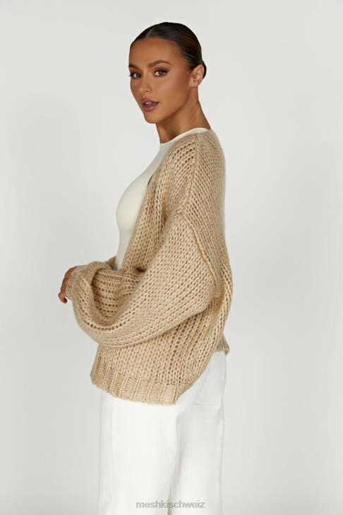 Meshki Irina Grobstrick-Cardigan Taupe Kleidung 060V1627