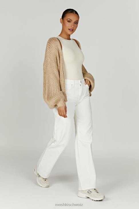 Meshki Irina Grobstrick-Cardigan Taupe Kleidung 060V1627