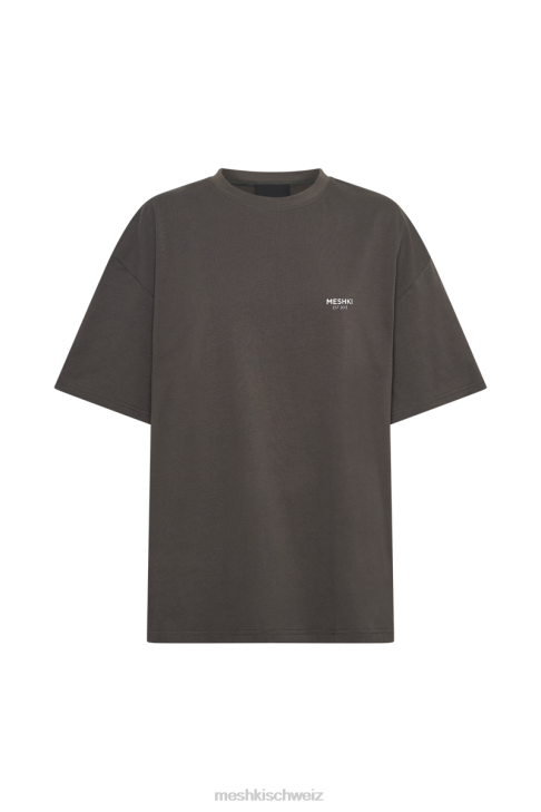 Meshki Jaimie übergroßes T-Shirt dämmerungsschwarz Kleidung 060V807