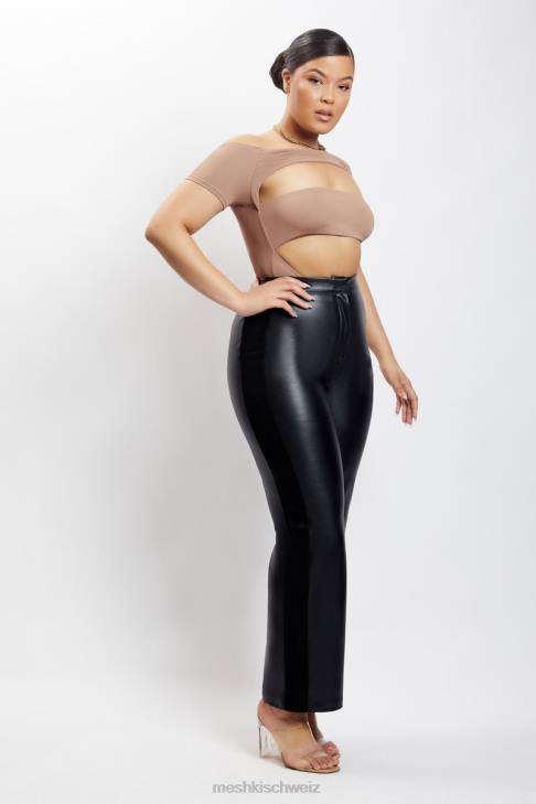 Meshki Body mit Breanna-Ausschnitt Hellbraun Kleidung 060V1220