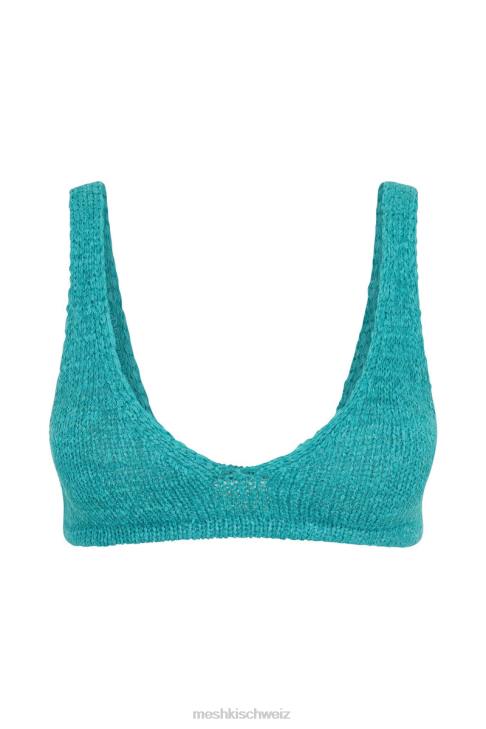 Meshki Mary Strick-Bralette Aquamarin Kleidung 060V1140