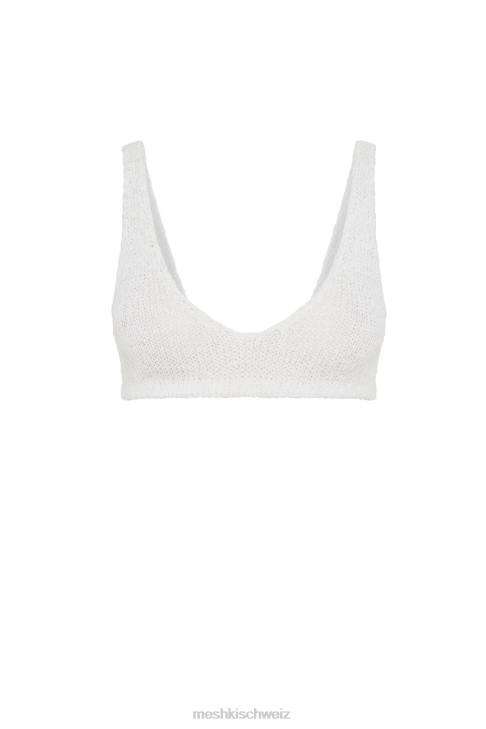 Meshki Mary Strick-Bralette Weiß Kleidung 060V890