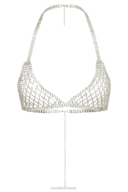Meshki Neva Diamant-Bralette Silber Kleidung 060V884