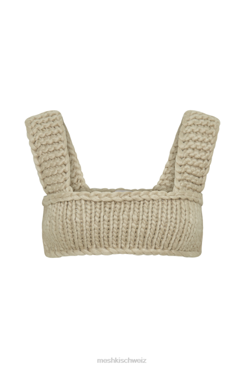 Meshki Ninetta-Strick-Bralette Taupe Kleidung 060V771