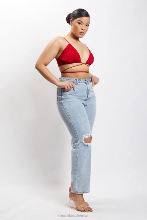 Meshki Suzie Triangel-Bralette Chilischote Kleidung 060V1197
