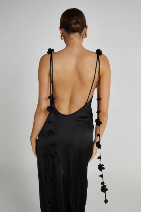 Meshki Elena Rosenkleid Schwarz Kleidung 060V167