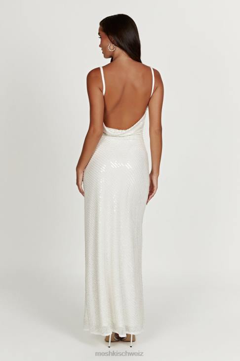 Meshki Marise-Paillettenkleid Weiß Kleidung 060V207