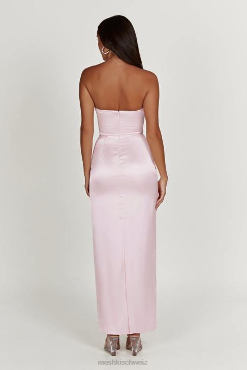 Meshki Alanis trägerloses Maxikleid Kristallrose Kleidung 060V318