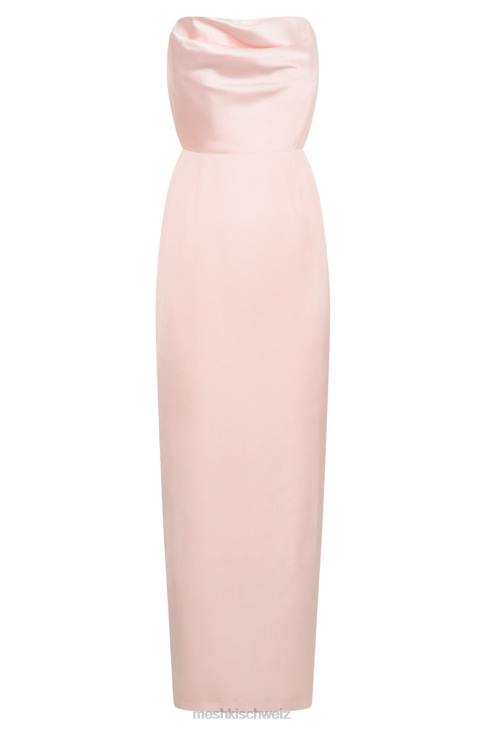 Meshki Alanis trägerloses Maxikleid Kristallrose Kleidung 060V318