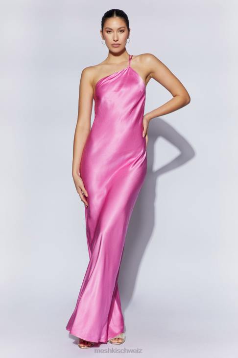 Meshki Alena One-Shoulder-Maxikleid Rosa Kleidung 060V462
