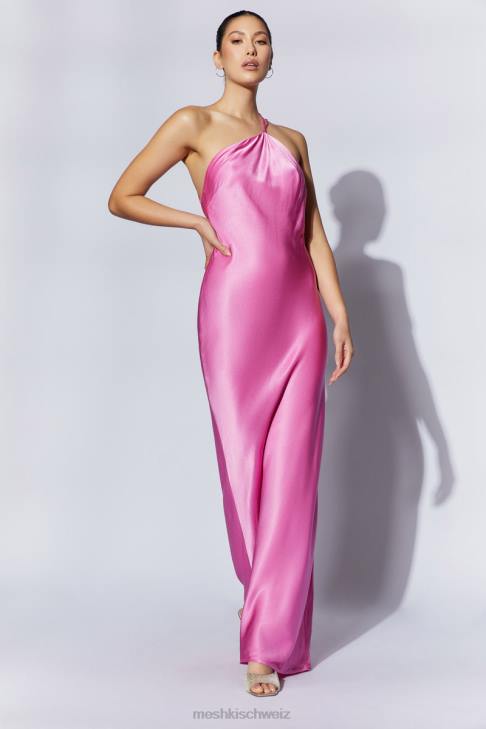 Meshki Alena One-Shoulder-Maxikleid Rosa Kleidung 060V462