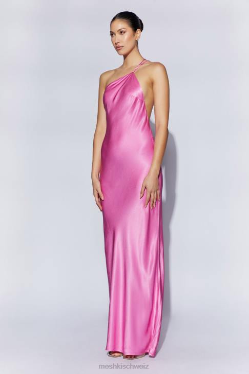 Meshki Alena One-Shoulder-Maxikleid Rosa Kleidung 060V462