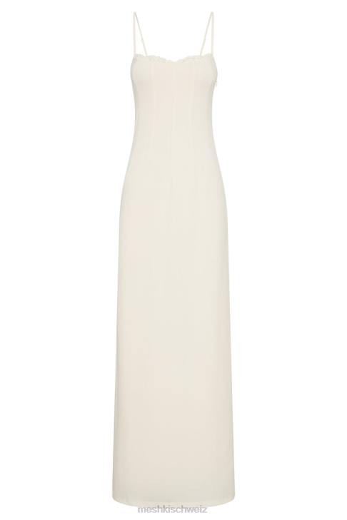 Meshki Amorette-Maxikleid mit Spitzenbesatz Knochen Kleidung 060V279