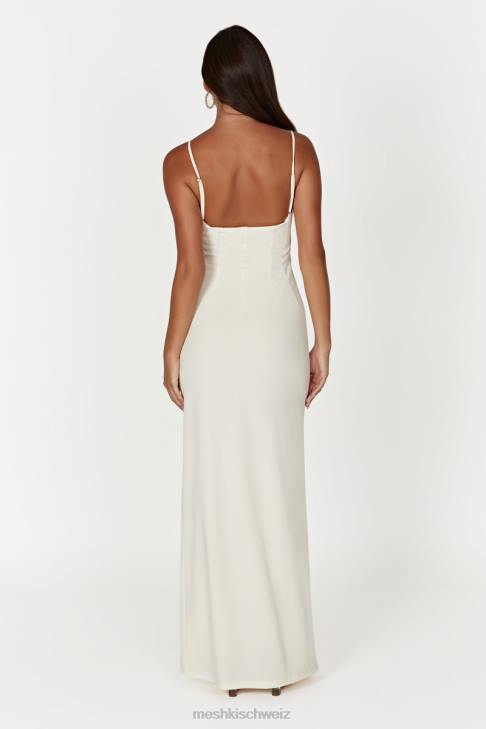 Meshki Amorette-Maxikleid mit Spitzenbesatz Knochen Kleidung 060V279