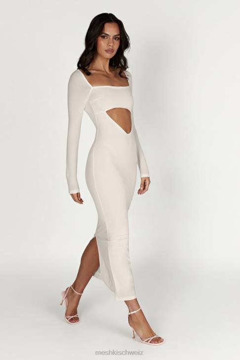 Meshki Ashleigh Bandeau-Maxikleid mit Cut-Outs Knochen Kleidung 060V549