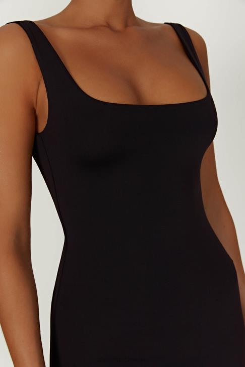 Meshki Aubree Fischschwanz-Maxikleid Schwarz Kleidung 060V453