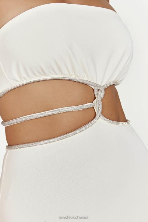 Meshki Billie trägerloses Maxikleid Knochen Kleidung 060V640