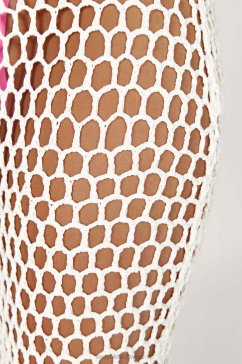 Meshki Bodhi Häkel-Maxikleid Weiß Kleidung 060V735