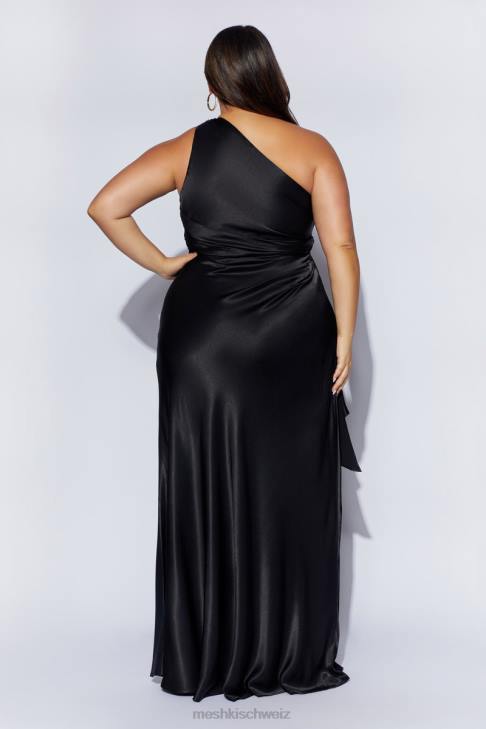 Meshki Calliope One-Shoulder-Maxikleid Schwarz Kleidung 060V353