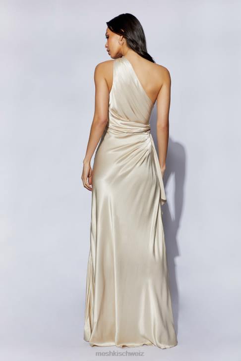 Meshki Calliope One-Shoulder-Maxikleid Sekt Kleidung 060V206
