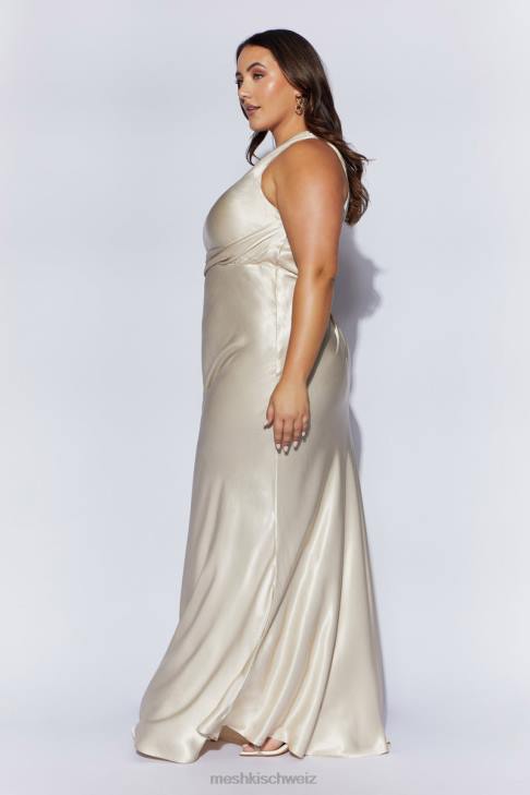 Meshki Calliope One-Shoulder-Maxikleid Sekt Kleidung 060V206