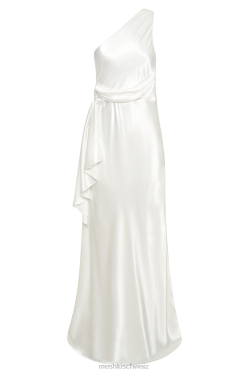 Meshki Calliope One-Shoulder-Maxikleid Weiß Kleidung 060V419