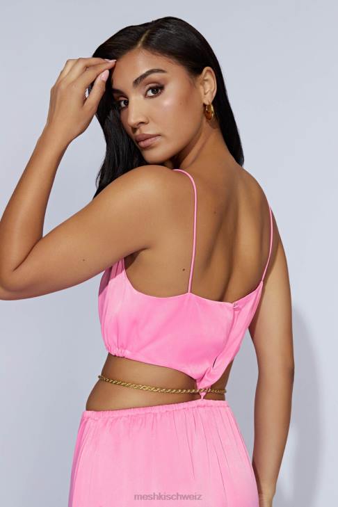 Meshki Colette-Ketten-Maxikleid Kaugummirosa Kleidung 060V597