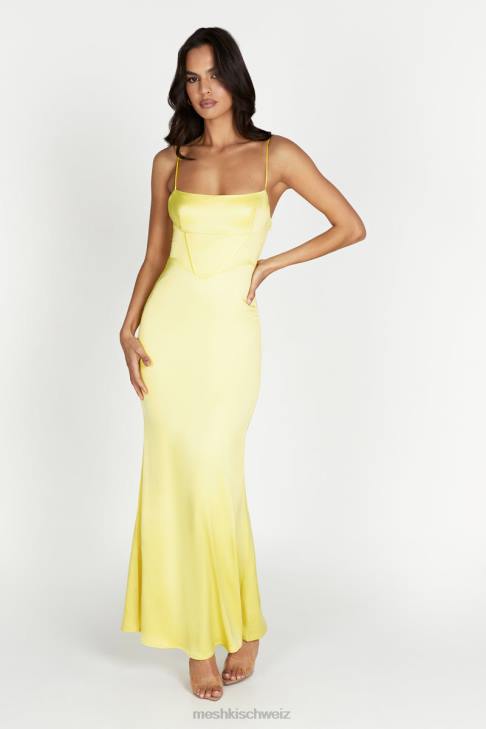 Meshki Desirie Korsett-Maxikleid Zitrone Kleidung 060V484