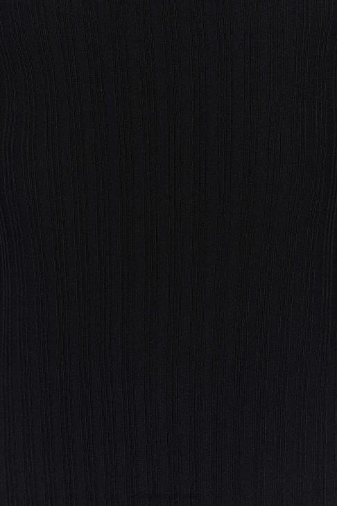 Meshki Imani trägerloses Strick-Maxikleid Schwarz Kleidung 060V645