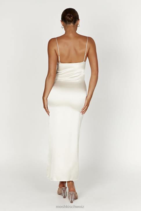 Meshki Jacinda Maxi-Slipkleid aus Satin Elfenbein Kleidung 060V373