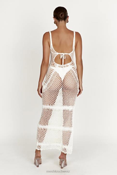 Meshki Josephine Häkel-Maxikleid Weiß Kleidung 060V432