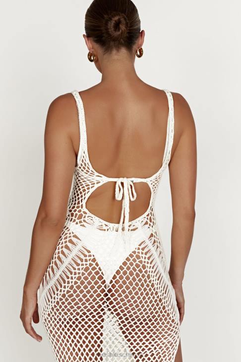 Meshki Josephine Häkel-Maxikleid Weiß Kleidung 060V432