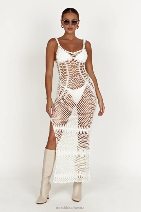 Meshki Josephine Häkel-Maxikleid Weiß Kleidung 060V432