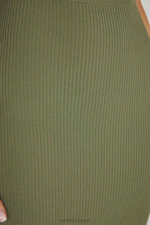 Meshki Kaesha Strick-Maxikleid Olive Kleidung 060V241