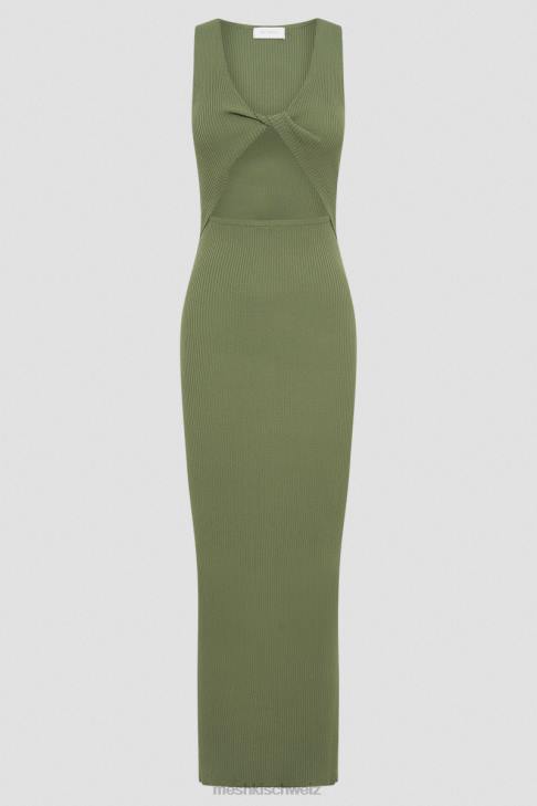 Meshki Kaesha Strick-Maxikleid Olive Kleidung 060V241