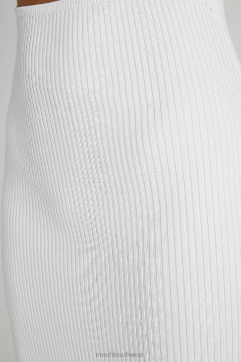 Meshki Kaesha Strick-Maxikleid Weiß Kleidung 060V227