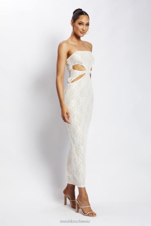 Meshki Krista Bandeau-Maxikleid mit Cut-Outs nackt Kleidung 060V713