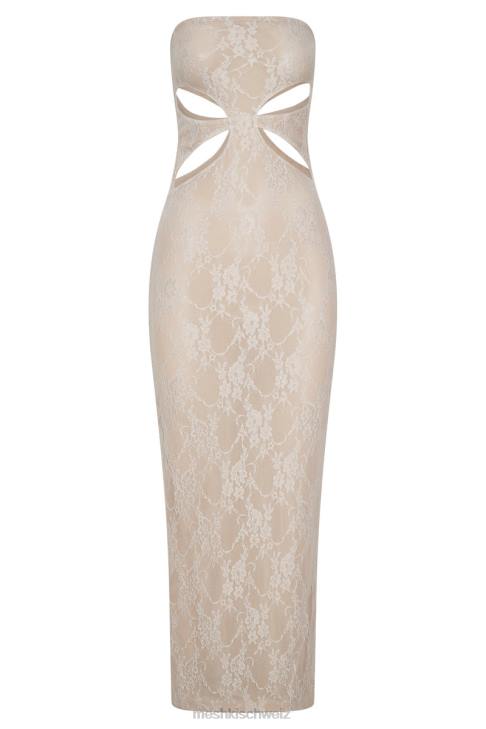 Meshki Krista Bandeau-Maxikleid mit Cut-Outs nackt Kleidung 060V713