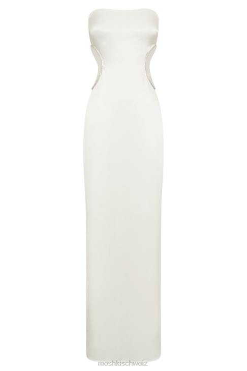 Meshki Lawry Maxikleid mit Diamant-Ausschnitt Weiß Kleidung 060V689