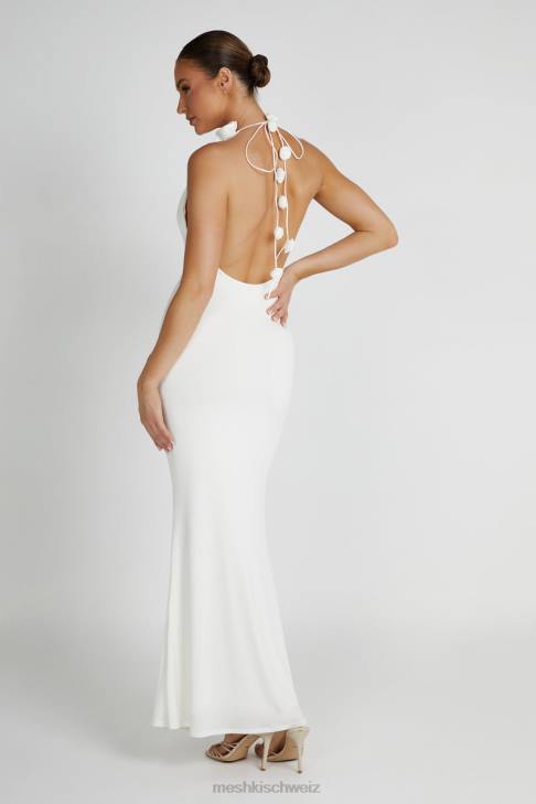 Meshki Marion Rose Neckholder-Maxikleid Weiß Kleidung 060V158